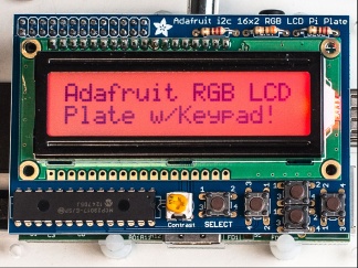Image of 16x2 I2C Controlled RGB positive backlight LCD and keypad Kit