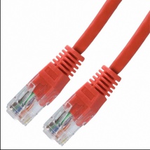 Image of Ethernet 10/100bT RJ45 Cat5e Cable/lead (Red) (15m)