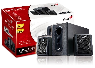 Image of Genius SW-2.1 355 Power Bass 3-piece Speaker System