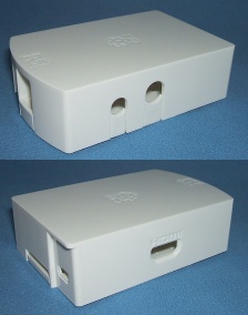 Image of Moulded Case/Enclosure for Raspberry Pi 1 (White)