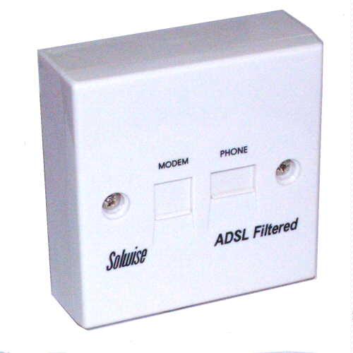 Image of ADSL Microfilter BT/RJ11 Faceplate and box