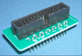 Image of GPIO to Breadboard 'straight' adaptor board
