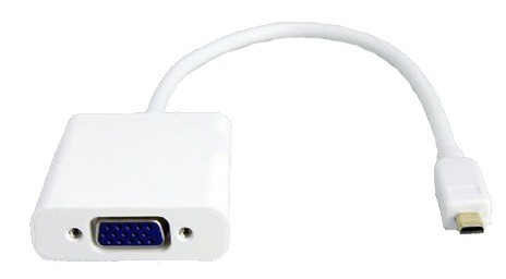 Image of MicroHDMI to SVGA Converter Captive HDMI cable/lead