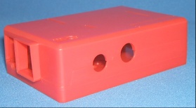 Image of Moulded Case/Enclosure for Raspberry Pi 1 (Red)
