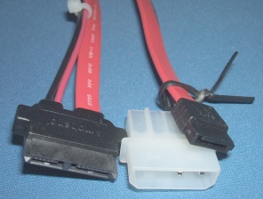 Image of Combined SlimLine Serial ATA (SATA) Power & data cable/lead 6+7 for CD/Optical Drives