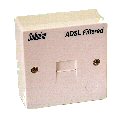 Image of Telephone extension wall box with ADSL Microfilter 85mm