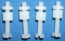 Image of 4x Nylon bolt, nut and spacers for Raspberry Pi 2 & 3