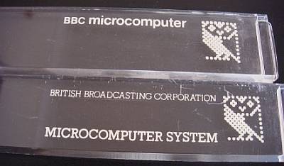 Image of BBC A or B Function Key Strip holder (clear plastic strip), Early design (S/H)