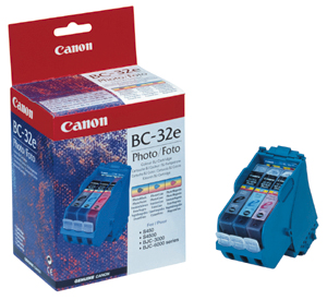 Image of Canon BC-32e Photo cartridge (Print head & 4 ink tanks)