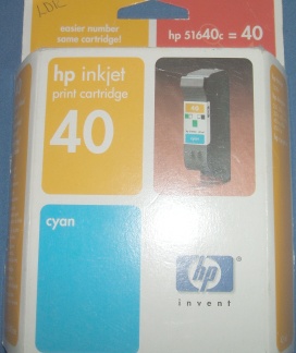 Image of HP No. 40 (51640A) Cyan (Out of date)