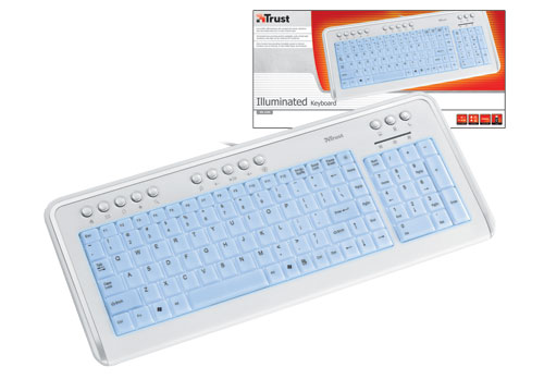 Image of Illuminated Low Profile Keyboard (USB) Trust