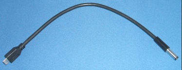 Image of DC 2.1mm plug to microUSB plug