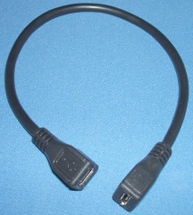 Image of MicroUSB Female-Female Cable/lead (25cm)