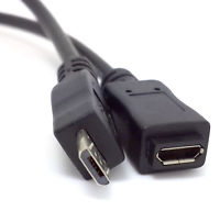 Image of MicroUSB extension Cable/lead (1m)