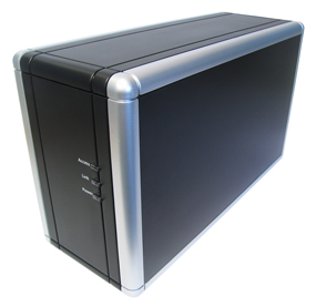 Image of Network Storage Unit RAID 0/1 (NAS) with integral 2x1TB hard drives, Gigabit interface and Print Server