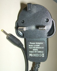 Image of Plug-in Regulated PSU 5V DC 2 Amp UK plug (Suitable for various tablet inc. SuperPad 6, 7 or 8 Flytouch etc.)