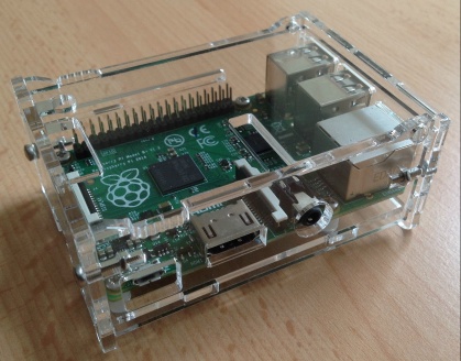 Image of Acrylic Case/Enclosure for Raspberry Pi 3, Pi 2 or Pi Model B and Pi 1 B+