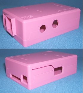 Image of Moulded Case/Enclosure for Raspberry Pi 1 (Pink)