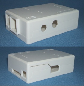 Image of Moulded Case/Enclosure for Raspberry Pi 1 (White)