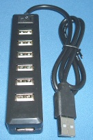 Image of 7 Port USB 2.0 Hub (bus powered) Switched