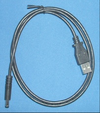 Image of USB A to 2.1mm Jack (Type M) Plug 3ft (90cm)