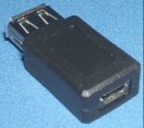Image of microUSB Female to USB A Female adaptor