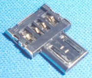 Image of microUSB Male to USB A Female Ultra-small adaptor